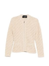 Fabiana Filippi zip-up Fitted Jacket Neutrals at Farfetch